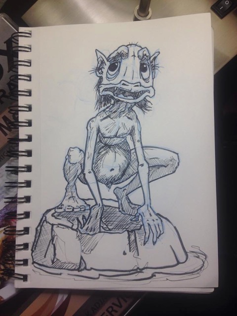 Gollum Inktober Sketch