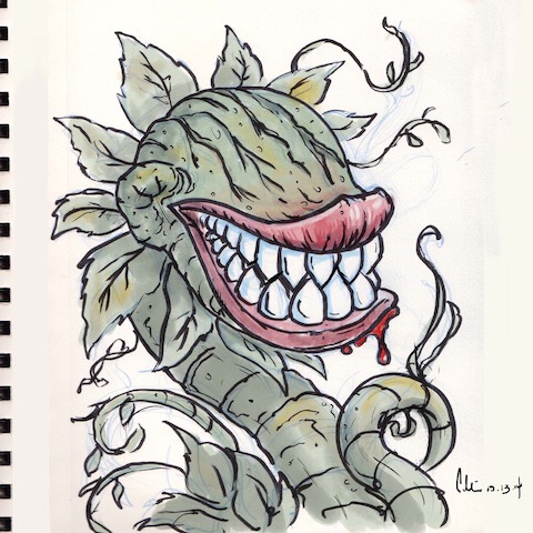 Inktober Audrey II